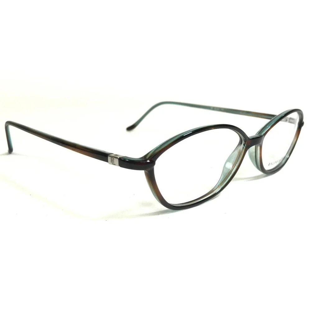 Ralph Lauren Eyeglasses Frames RL1353 R65 Brown Blue Round Full Rim 50-14-135